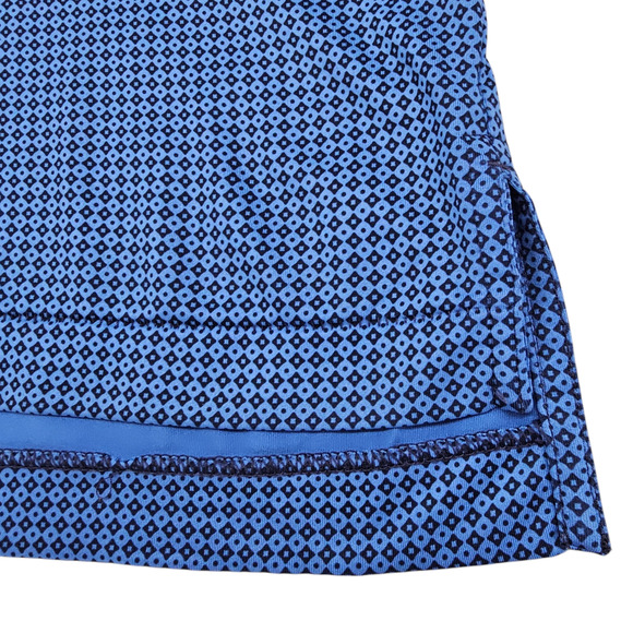 Peter Millar Shirt Men's XL Summer Comfort Golf Polo Blue Black Geometric Print - Picture 6 of 13